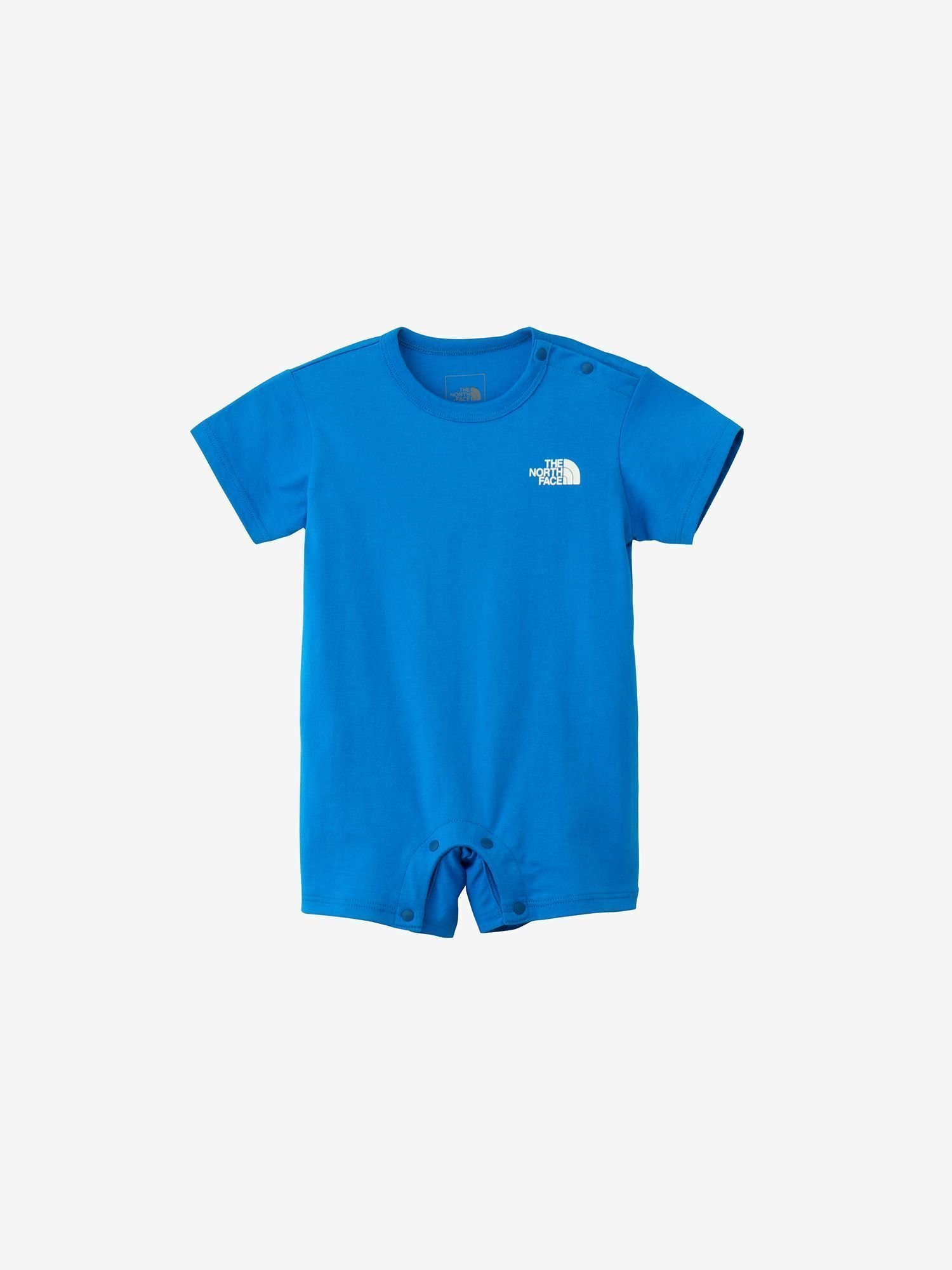 【ザ ノース フェイス/THE NORTH FACE / KIDS】のショートスリーブロンパース(ベビー) インテリア・キッズ・メンズ・レディースファッション・服の通販 founy(ファニー) 　ファッション　Fashion　キッズファッション　KIDS Children’s Clothing　ドット　Dot　プリント　Print　ベビー　Baby　ロンパース　Rompers　ヒーローブルー|ID: prp329100004587336 ipo3291000000032532711