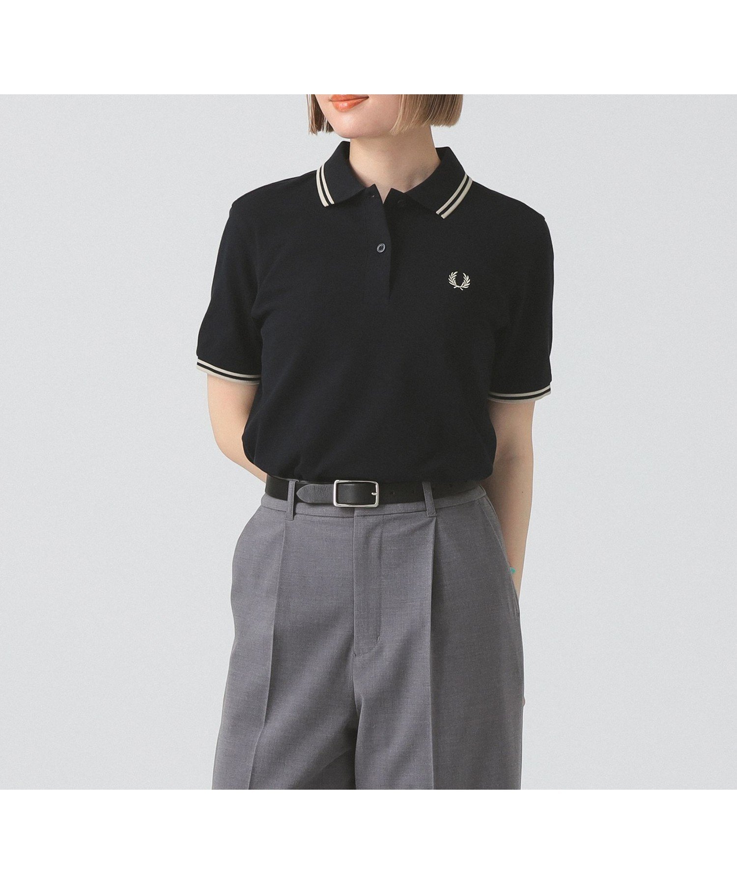 【ビームス ウイメン/BEAMS】のFRED PERRY / The Twin Tipped Fred Perry Shirt インテリア・キッズ・メンズ・レディースファッション・服の通販 founy(ファニー) 　ファッション　Fashion　レディースファッション　Ladies' Fashion Online　トップス・カットソー　Tops/Tshirt　シャツ/ブラウス　Shirts/Blouses　クラシック　Classic　フィット　Fit　ポロシャツ　Polo Shirt　レギュラー　Regular　NAVY/OATMEAL|ID: prp329100004587342 ipo3291000000032532879