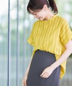 【リフレクト/Reflect】の【接触冷感/洗える】ドビーストライプブラウス 人気、トレンドファッション・服の通販 founy(ファニー) ファッション Fashion レディースファッション Ladies' Fashion Online トップス・カットソー Tops/Tshirt シャツ/ブラウス Shirts/Blouses 夏 Summer 洗える Washable thumbnail イエロー|ID: prp329100004587415 ipo3291000000032701246