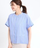 【リフレクト/Reflect】の【接触冷感/洗える】ドビーストライプブラウス 人気、トレンドファッション・服の通販 founy(ファニー) ファッション Fashion レディースファッション Ladies' Fashion Online トップス・カットソー Tops/Tshirt シャツ/ブラウス Shirts/Blouses 夏 Summer 洗える Washable thumbnail ブルー|ID: prp329100004587415 ipo3291000000032701248