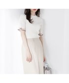 【プロポーション ボディドレッシング/PROPORTION BODY DRESSING】の部分シアー半袖リブニット 人気、トレンドファッション・服の通販 founy(ファニー) ファッション Fashion レディースファッション Ladies' Fashion Online トップス・カットソー Tops/Tshirt ニット Knit Tops シアー Sheer シンプル Simple リブニット Rib Knit 半袖 Short Sleeve thumbnail エクリュ×ブラック1|ID: prp329100004587419 ipo3291000000032533784