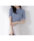 【プロポーション ボディドレッシング/PROPORTION BODY DRESSING】の部分シアー半袖リブニット 人気、トレンドファッション・服の通販 founy(ファニー) ファッション Fashion レディースファッション Ladies' Fashion Online トップス・カットソー Tops/Tshirt ニット Knit Tops シアー Sheer シンプル Simple リブニット Rib Knit 半袖 Short Sleeve thumbnail ブルー|ID: prp329100004587419 ipo3291000000032533786