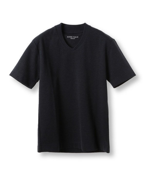 【メンズビギトーキョー/Men's Bigi / MEN】の【ACTIVE TAILOR/アクティブテイラー】シルケットスムースVネックTシャツ 接触冷感 / UVカット インテリア・キッズ・メンズ・レディースファッション・服の通販 founy(ファニー) 　ファッション　Fashion　メンズファッション　Men's Style Online　インナー　Inner　カットソー　Cut And Sew　シルケット　Mercerization　ジャケット　Jacket　スマート　Smart　セットアップ　Set Up　ドレス　Dress　パターン　Pattern　フィット　Fit　夏　Summer　エレガント 上品　Elegant　ビジネス 仕事 通勤　Business　ネイビー|ID: prp329100004587465 ipo3291000000032627884