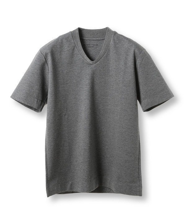 【メンズビギトーキョー/Men's Bigi / MEN】の【ACTIVE TAILOR/アクティブテイラー】シルケットスムースVネックTシャツ 接触冷感 / UVカット インテリア・キッズ・メンズ・レディースファッション・服の通販 founy(ファニー) 　ファッション　Fashion　メンズファッション　Men's Style Online　インナー　Inner　カットソー　Cut And Sew　シルケット　Mercerization　ジャケット　Jacket　スマート　Smart　セットアップ　Set Up　ドレス　Dress　パターン　Pattern　フィット　Fit　夏　Summer　エレガント 上品　Elegant　ビジネス 仕事 通勤　Business　グレー|ID: prp329100004587465 ipo3291000000032627886