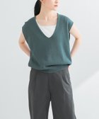【アーバンリサーチ/URBAN RESEARCH】のリネンコットンVネックニットベスト BLUE GRAY|ID: prp329100004587466 ipo3291000000032534451