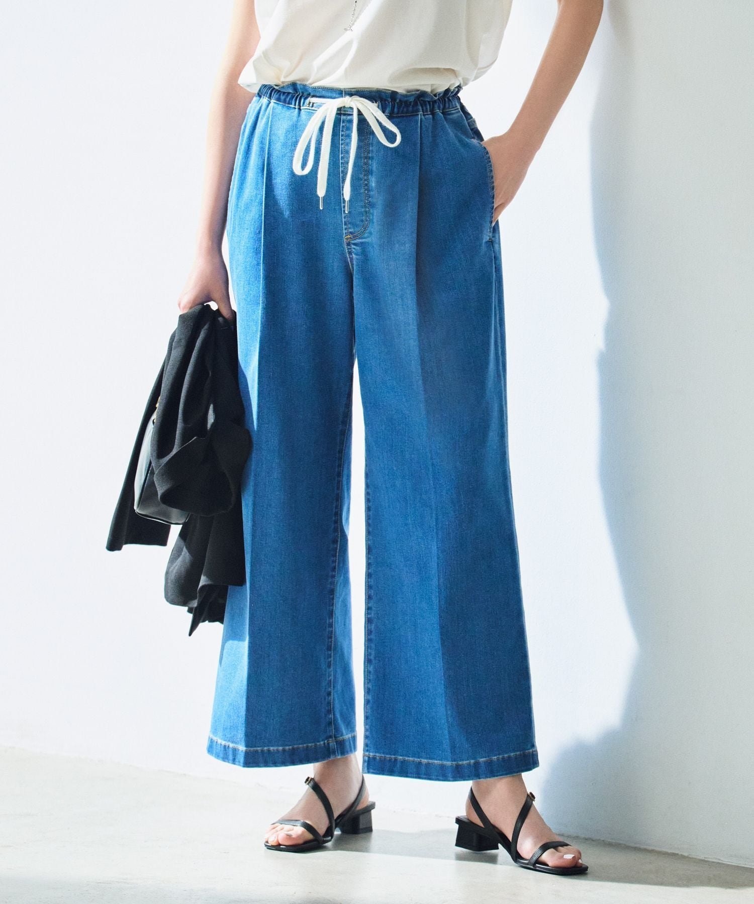 【エルーラ/Elura】の冷感イージーデニム 低身長サイズあり 人気、トレンドファッション・服の通販 founy(ファニー) 　ファッション　Fashion　レディースファッション　Fashion for Women　デニム　Denim, Jeans Material　夏　Summer　 other-1|ID: prp329100004587506 ipo3291000000032720432