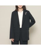【その他のブランド/Other】の【普段着にも使える/卒業式・入学式/オフィス/セレモニー】ダブルクロスジャケット ブラック|ID: prp329100004587515 ipo3291000000032535144