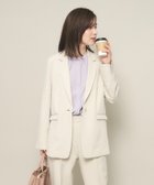 【その他のブランド/Other】の【普段着にも使える/卒業式・入学式/オフィス/セレモニー】ダブルクロスジャケット グレージュ|ID: prp329100004587515 ipo3291000000032535145