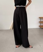 【カプリシューレマージュ/CAPRICIEUX LEMAGE】のフリルウエストパンツ 人気、トレンドファッション・服の通販 founy(ファニー) ファッション Fashion レディースファッション Ladies' Fashion Online パンツ Pants おすすめ Recommend シアー Sheer シンプル Simple ジャケット Jacket ストレート Straight スリーブ Sleeve センター Center タンク Tank ノースリーブ No Sleeve フリル Frills ラウンド Round 切替 Switching 半袖 Short Sleeve thumbnail ブラック|ID: prp329100004587516 ipo3291000000032665099