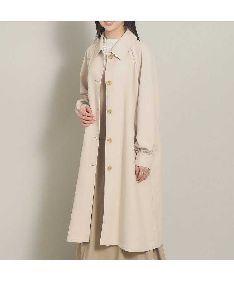 【その他のブランド/Other】の【さらっと羽織れる/腕まわりゆったり/ビッグシルエット】ステンカラーコート インテリア・キッズ・メンズ・レディースファッション・服の通販 founy(ファニー) 　ファッション　Fashion　レディースファッション　Fashion for Women　アウター　Coat / Outerwear Collection　コート・ロングコート・ピーコート　Long Coats, Peacoats & More　スリーブ　Sleeve, Long Sleeve / Short Sleeve　ビッグ　Big, Oversized　ロング　Long, Long-Length　ベージュ|ID: prp329100004587518 ipo3291000000032535155