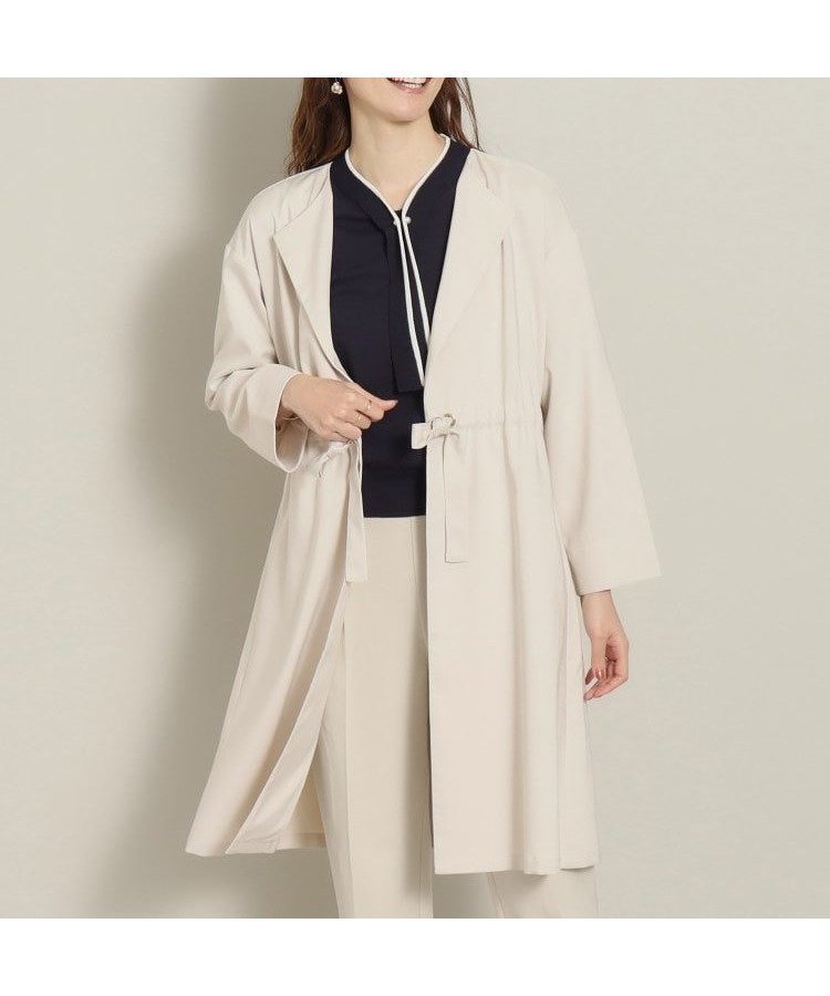 【その他のブランド/Other】の【撥水/裏地無し】着流しコート 人気、トレンドファッション・服の通販 founy(ファニー) 　ファッション　Fashion　レディースファッション　Fashion for Women　アウター　Coat / Outerwear Collection　コート・ロングコート・ピーコート　Long Coats, Peacoats & More　スリット　Slit, Slit Detail　センター　Center, Center Line　 other-1|ID: prp329100004587520 ipo3291000000032535164