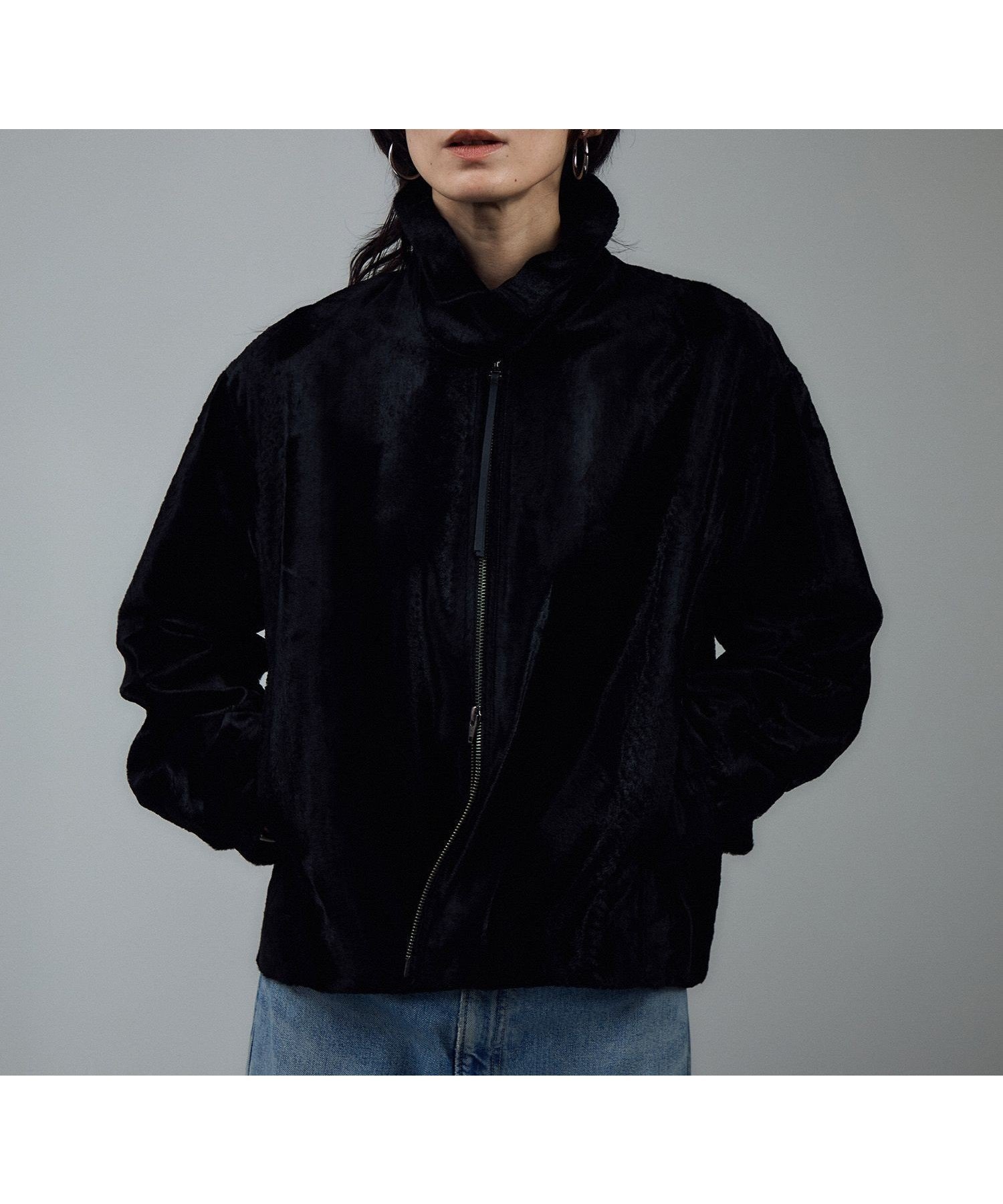 【サロン アダム エ ロペ/SALON adam et rope'】のポニーヘアーライクジップブルゾン 人気、トレンドファッション・服の通販 founy(ファニー) 　ファッション　Fashion　レディースファッション　Ladies' Fashion Online　アウター　Coat Outerwear　ブルゾン　Blouson/Jackets　シンプル　Simple　スウェット　Sweat　スタイリッシュ　Stylish　ストレート　Straight　デニム　Denim　フェイク　Fake　フェイクファー　Faux Fur　ベルベット　Velvet　ポケット　Pocket　マニッシュ　Mannish　ラグジュアリー　Luxury　リアル　Real　ロング　Long　ワイド　Wide　A/W・秋冬　Aw・Autumn/Winter・Fw・Fall-Winter　おすすめ　Recommend　日本製　Made In Japan　エレガント 上品　Elegant　 other-1|ID: prp329100004587528 ipo3291000000032535190