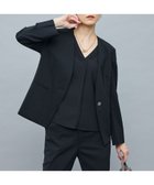 【ノーリーズ/NOLLEY'S】の《セットアップ対応》ウォッシャブルファンクショナルツイルノーカラージャケット ブラック|ID: prp329100004587540 ipo3291000000032535250