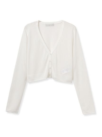 【セルフォード/CELFORD】のロングスリーブシアーカーディガン 人気、トレンドファッション・服の通販 founy(ファニー) 　ファッション　Fashion　レディースファッション　Fashion for Women　トップス・カットソー　Cut & Sew Tops　カーディガン・羽織り　Layered Style Cardigans　カーディガン　Cardigan, Knitwear　ノースリーブ　Sleeveless, No-Sleeve　フロント　Front, Front Design　メタル　Metal, Metal Parts　エレガント 上品　Elegant　夏　Summer　 other-1|ID: prp329100004587701 ipo3291000000033600355