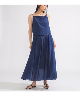 【デミルクス ビームス/Demi-Luxe BEAMS】のコットンシルク フレア キャミソール ワンピース 人気、トレンドファッション・服の通販 founy(ファニー) ファッション Fashion レディースファッション Fashion for Women ワンピース Dresses エレガント 上品 Elegant キャミソール Camisole, Spaghetti Strap Top サンダル Sandals, Summer Shoes シルク Silk, 100% Silk シンプル Simple, Minimal タンク Tank Top, Sleeveless Top ドレープ Drape, Draping Fabric フラット Flat, Flat Shoes フレア Flare, Flared リゾート Resort, Vacation Style ロング Long, Long-Length |ID:prp329100004587766