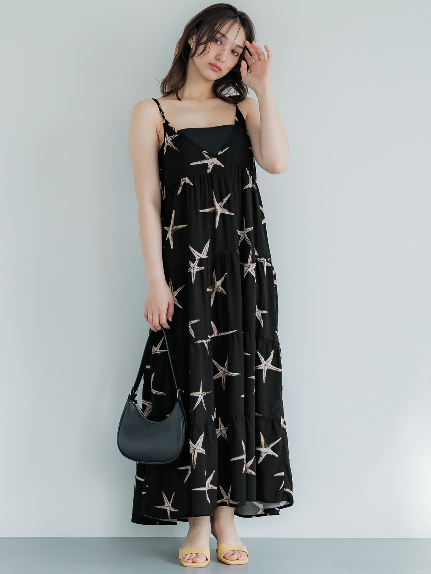 【コカ/COCA】の柄ティアードワンピース 人気、トレンドファッション・服の通販 founy(ファニー) 　ファッション　Fashion　レディースファッション　Fashion for Women　ワンピース　Dresses　インナー　Innerwear　カーディガン　Cardigan, Knitwear　サンダル　Sandals, Summer Shoes　ティアードワンピース　Tiered Dress, Flared Dress　デコルテ　Décolleté, Neckline　バランス　Balance, Style Balance　ポケット　Pocket, Pocket Detail　リゾート　Resort, Vacation Style　夏　Summer　 other-1|ID: prp329100004587779 ipo3291000000032626139