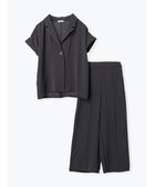 【その他のブランド/Other】の【接触冷感・吸水速乾】 SET 半袖ジャケット×ワイドパンツ 濃グレー|ID: prp329100004587801 ipo3291000000032539045