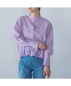 【ロートレ アモン/LAUTRE AMONT】のシアードロストシャツ≪洗濯機で洗える≫ パープル|ID: prp329100004587830 ipo3291000000032673039