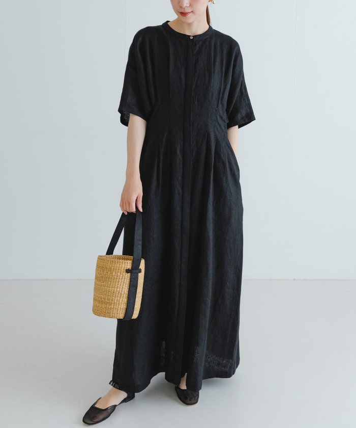 【アーバンリサーチ/URBAN RESEARCH】の『2サイズ展開』タックデザインリネンワンピース インテリア・キッズ・メンズ・レディースファッション・服の通販 founy(ファニー) https://founy.com/ ファッション Fashion レディースファッション Ladies' Fashion Online ワンピース Dress 2025年 2025 2025春夏・S/S Ss,Spring/Summer,2025 おすすめ Recommend アクセサリー Accessories バングル Bangle ベーシック Basic ポケット Pocket リネン Linen 夏 Summer S/S・春夏 Ss・Spring/Summer |ID: prp329100004587875 ipo3291000000032688363