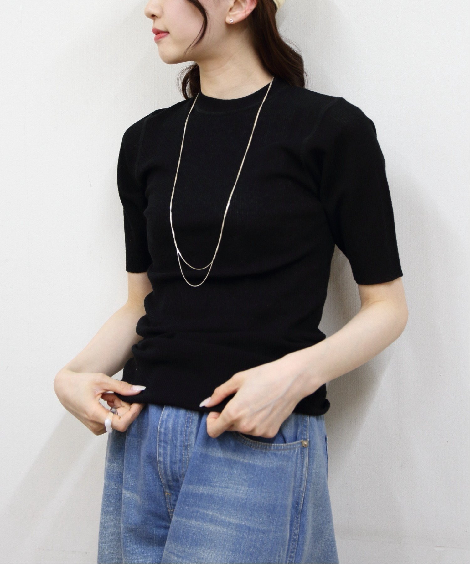 【その他のブランド/Other】のMIDSUMMER KNIT TEE 人気、トレンドファッション・服の通販 founy(ファニー) 　ファッション　Fashion　レディースファッション　Fashion for Women　トップス・カットソー　Cut & Sew Tops　ニット　Knit Tops & Sweaters　インナー　Innerwear　カットソー　Cut and Sewn Top　コンパクト　Compact, Small Size　シアー　Sheer, See-Through　シンプル　Simple, Minimal　ストレッチ　Stretch, Stretchy Fabric　フィット　Fit, Slim Fit　ループ　Loop, Loop Knit　おすすめ　Recommended / Our Picks　夏　Summer　エレガント 上品　Elegant　 other-1|ID: prp329100004587882 ipo3291000000033052562