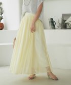 【ラブティックボンボン/La boutique BonBon】の【セットアップ可・ロングシーズン着れる】ニュアンスギャザーシアースカート イエロー|ID: prp329100004587909 ipo3291000000032668070