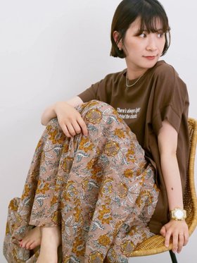 【サマンサモスモス/Samansa Mos2】の【Made in India】花柄ボイルギャザースカート 人気、トレンドファッション・服の通販 founy(ファニー) ファッション Fashion レディースファッション Ladies' Fashion Online スカート Skirt おすすめ Recommend ガーリー Girly ギャザー Gather プリント Print |ID:prp329100004587914