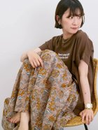 【サマンサモスモス/Samansa Mos2】の【Made in India】花柄ボイルギャザースカート 人気、トレンドファッション・服の通販 founy(ファニー) ファッション Fashion レディースファッション Ladies' Fashion Online スカート Skirt おすすめ Recommend ガーリー Girly ギャザー Gather プリント Print thumbnail ベージュ|ID: prp329100004587914 ipo3291000000032623425