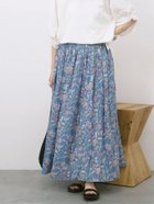 【サマンサモスモス/Samansa Mos2】の【Made in India】花柄ボイルギャザースカート 人気、トレンドファッション・服の通販 founy(ファニー) ファッション Fashion レディースファッション Ladies' Fashion Online スカート Skirt おすすめ Recommend ガーリー Girly ギャザー Gather プリント Print thumbnail ブルー|ID: prp329100004587914 ipo3291000000032623427