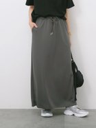 【サマンサモスモス/Samansa Mos2】のポンチナロースカート 人気、トレンドファッション・服の通販 founy(ファニー) ファッション Fashion レディースファッション Ladies' Fashion Online スカート Skirt ギャザー Gather シンプル Simple ストレッチ Stretch スリット Slit thumbnail チャコールグレー|ID: prp329100004587915 ipo3291000000032677483