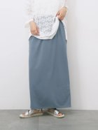 【サマンサモスモス/Samansa Mos2】のポンチナロースカート 人気、トレンドファッション・服の通販 founy(ファニー) ファッション Fashion レディースファッション Ladies' Fashion Online スカート Skirt ギャザー Gather シンプル Simple ストレッチ Stretch スリット Slit thumbnail ブルー|ID: prp329100004587915 ipo3291000000032677486