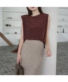 【アニュアンス/anuans】のアセテートノースリーブカットトップス BROWN|ID: prp329100004587948 ipo3291000000033162252