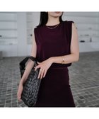 【アニュアンス/anuans】のアセテートノースリーブカットトップス BURGUNDY|ID: prp329100004587948 ipo3291000000033240432