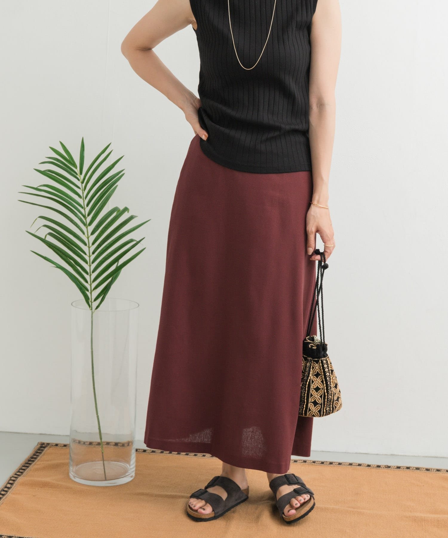 【アーバンリサーチ ドアーズ/URBAN RESEARCH DOORS】の麻混レーヨンフレアスカート 人気、トレンドファッション・服の通販 founy(ファニー) 　ファッション　Fashion　レディースファッション　Fashion for Women　スカート　Skirts　Aライン・フレアスカート　A-Line & Flared Skirts　ウェーブ　Wavy Pattern　シンプル　Simple, Minimal　フラット　Flat, Flat Shoes　フレア　Flare, Flared　フロント　Front, Front Design　リネン　Linen, Linen Fabric　リラックス　Relax, Relaxed Fit　冬　Winter / This Winter　S/S・春夏　SS, Spring/Summer, Warm Season　夏　Summer　エレガント 上品　Elegant　2025年　2025　2025春夏・S/S　Spring/Summer 2025 SS25　 other-1|ID: prp329100004587976 ipo3291000000033065253