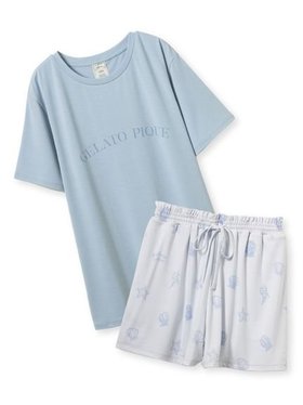 【ジェラート ピケ/gelato pique】の【接触冷感】モチーフ4柄ワンポイントTシャツ ショートパンツセット 人気、トレンドファッション・服の通販 founy(ファニー) ファッション Fashion レディースファッション Ladies' Fashion Online パンツ Pants ハーフ / ショートパンツ Short Pants おすすめ Recommend ギフト プレゼント Gift Present ショート Short シンプル Simple ストレッチ Stretch セットアップ Set Up チェリー Cherry プリント Print モチーフ Motif リボン Ribbon ワンポイント One Point 夏 Summer |ID:prp329100004588068