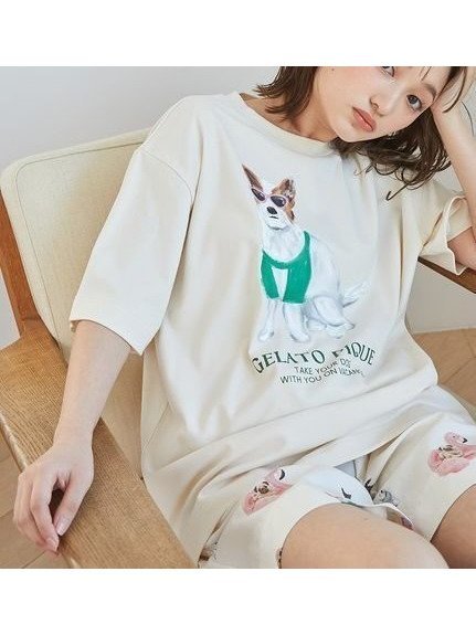 【ジェラート ピケ/gelato pique】の【UNISEX】ワンポイントTシャツ インテリア・キッズ・メンズ・レディースファッション・服の通販 founy(ファニー) https://founy.com/ ファッション Fashion レディースファッション Ladies' Fashion Online トップス・カットソー Tops/Tshirt シャツ/ブラウス Shirts/Blouses ロング / Tシャツ T-Shirts ユニセックス Unisex おすすめ Recommend ギフト プレゼント Gift Present サングラス Sunglasses ハーフ Half ボトム Bottom ワンポイント One Point 夏 Summer 犬 Dog |ID: prp329100004588095 ipo3291000000032543547