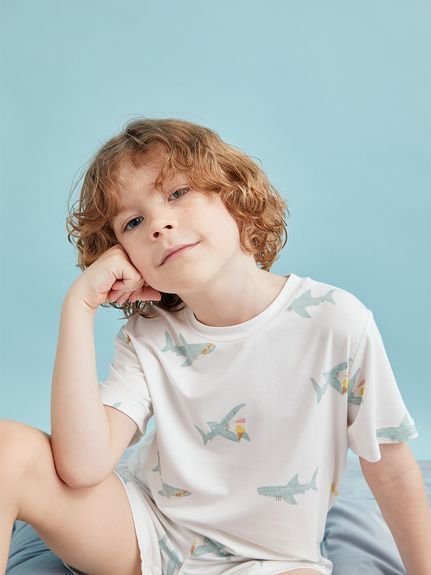 【ジェラート ピケ/gelato pique / KIDS】の【KIDS】【接触冷感】SHARK柄Tシャツ 人気、トレンドファッション・服の通販 founy(ファニー) 　ファッション　Fashion　キッズファッション　Fashion for Kids　なめらか　Smooth, Silky Texture　コレクション　Collection, Seasonal Line　ショート　Short, Short Length　モチーフ　Motif, Design Theme　抗菌　Antibacterial, Bacteria-Resistant　犬　Dog　 other-1|ID: prp329100004588126 ipo3291000000032754206