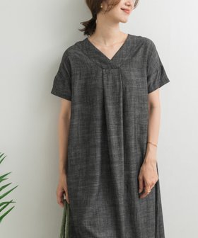 【アーバンリサーチ ドアーズ/URBAN RESEARCH DOORS】のリネン混Vネックミディワンピース 人気、トレンドファッション・服の通販 founy(ファニー) ファッション Fashion レディースファッション Fashion for Women ワンピース Dresses 2025年 2025 2025春夏・S/S Spring/Summer 2025 SS25 アクセサリー Fashion Accessories インナー Innerwear シンプル Simple, Minimal デニム Denim, Jeans Material リネン Linen, Linen Fabric エレガント 上品 Elegant 夏 Summer S/S・春夏 SS, Spring/Summer, Warm Season |ID:prp329100004588133