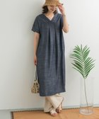 【アーバンリサーチ ドアーズ/URBAN RESEARCH DOORS】のリネン混Vネックミディワンピース 人気、トレンドファッション・服の通販 founy(ファニー) ファッション Fashion レディースファッション Fashion for Women ワンピース Dresses 2025年 2025 2025春夏・S/S Spring/Summer 2025 SS25 アクセサリー Fashion Accessories インナー Innerwear シンプル Simple, Minimal デニム Denim, Jeans Material リネン Linen, Linen Fabric エレガント 上品 Elegant 夏 Summer S/S・春夏 SS, Spring/Summer, Warm Season thumbnail INDIGO|ID: prp329100004588133 ipo3291000000032736348