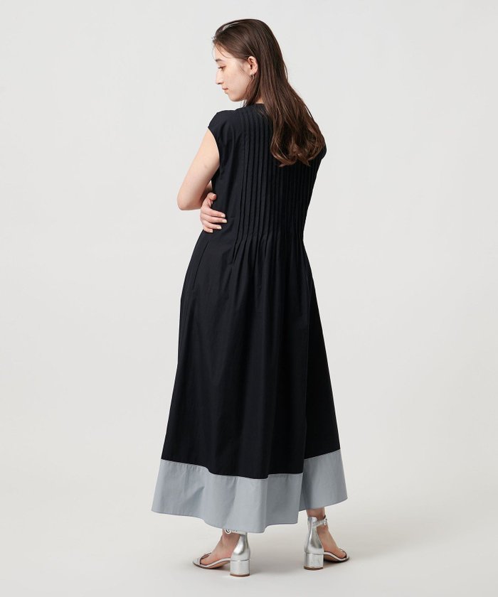 【ユナイテッドアローズ/UNITED ARROWS】のコットンシルク シルキータックワンピース - ウォッシャブル - インテリア・キッズ・メンズ・レディースファッション・服の通販 founy(ファニー) https://founy.com/ ファッション Fashion レディースファッション Fashion for Women ワンピース Dresses おすすめ Recommended / Our Picks ウォッシャブル Machine Washable シルク Silk, 100% Silk ジャケット Jacket, Outerwear タイプライター Typewriter Fabric, Crisp Cotton フロント Front, Front Design ブルゾン Blouson, Bomber Jacket ポケット Pocket, Pocket Detail エレガント 上品 Elegant 切替 Switching, Contrast Panel |ID: prp329100004588136 ipo3291000000032688218