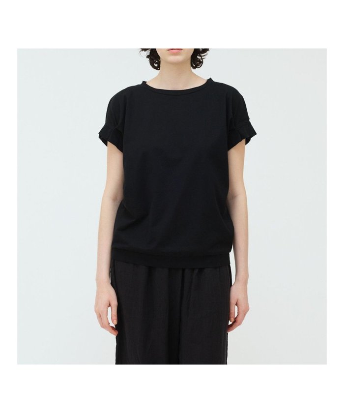 【マーコート/MARcourt】のmizuiro ind フリルスリーブクルーネックプルオーバー インテリア・キッズ・メンズ・レディースファッション・服の通販 founy(ファニー) https://founy.com/ ファッション Fashion レディースファッション Fashion for Women トップス・カットソー Cut & Sew Tops カジュアルプルオーバー・ニットトップス Pullovers & Knit Tops / Casual Pullovers おすすめ Recommended / Our Picks カットソー Cut and Sewn Top シルケット Silket, Silky Cotton シンプル Simple, Minimal スリーブ Sleeve, Long Sleeve / Short Sleeve フリル Frill, Ruffle フレンチ French, French Style ポケット Pocket, Pocket Detail 人気 Popular, Best Seller 定番 Standard, Basic Item 無地 Plain, Solid Color |ID: prp329100004588153 ipo3291000000032731208