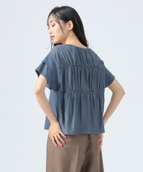【ビームス ハート/BEAMS HEART】の【洗濯機洗い可】後ろ異素材 ギャザー プルオーバー 25SS 半袖 カットソー デザイントップス 人気、トレンドファッション・服の通販 founy(ファニー) ファッション Fashion レディースファッション Ladies' Fashion Online トップス・カットソー Tops/Tshirt プルオーバー Pullover カットソー Cut and Sewn 2025年 2025 2025春夏・S/S Ss,Spring/Summer,2025 カットソー Cut And Sew ギャザー Gather シンプル Simple スラックス Slacks タイトスカート Tight Skirt デニム Denim フロント Front ワイド Wide 半袖 Short Sleeve |ID:prp329100004588156