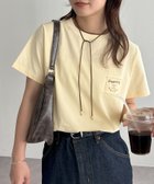 【ディスコート/Discoat】の【WEB限定】Happinessロゴコンパクト半袖Tシャツ アイボリー|ID: prp329100004588178 ipo3291000000033134572