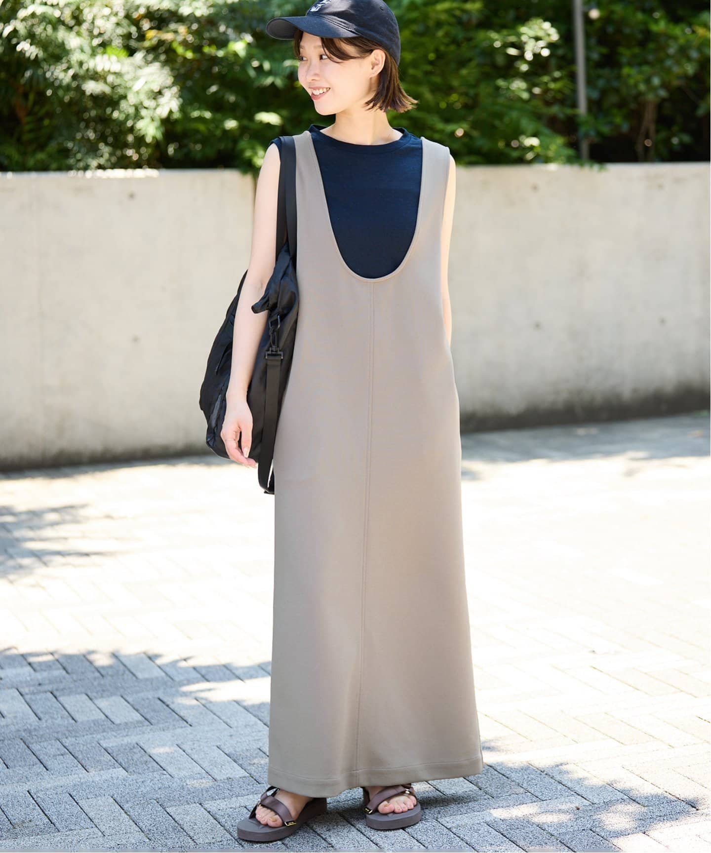 【スローブ イエナ/SLOBE IENA】のUネックジャンパースカート 人気、トレンドファッション・服の通販 founy(ファニー) 　ファッション　Fashion　レディースファッション　Ladies' Fashion Online　スカート　Skirt　2025年　2025　2025春夏・S/S　Ss,Spring/Summer,2025　インナー　Inner　カットソー　Cut And Sew　ロング　Long　楽ちん　Easy　 other-1|ID: prp329100004588212 ipo3291000000032544918