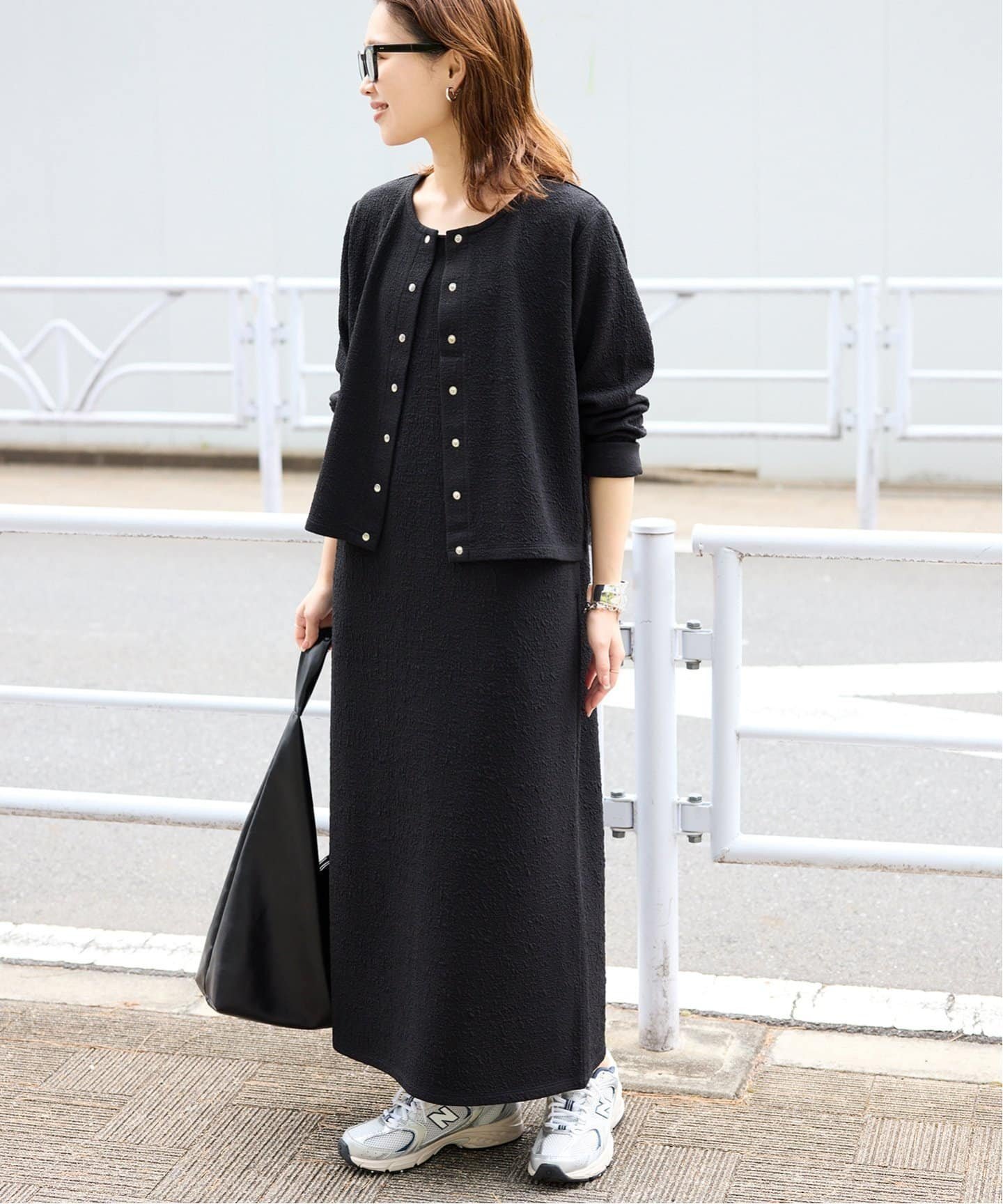 【スローブ イエナ/SLOBE IENA】の《2枚セット》ジャージースナップカーディガン*ノースリーブワンピース 人気、トレンドファッション・服の通販 founy(ファニー) 　ファッション　Fashion　レディースファッション　Ladies' Fashion Online　ワンピース　Dress　2025年　2025　2025春夏・S/S　Ss,Spring/Summer,2025　カーディガン　Cardigan　ジャージ　Jersey　ノースリーブ　No Sleeve　ベーシック　Basic　リラックス　Relax　夏　Summer　春　Spring　 other-1|ID: prp329100004588213 ipo3291000000032544934