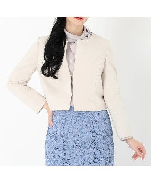 【ストロベリーフィールズ/STRAWBERRY FIELDS】のノーカラージャケット インテリア・キッズ・メンズ・レディースファッション・服の通販 founy(ファニー) https://founy.com/ ファッション Fashion レディースファッション Ladies' Fashion Online アウター Coat Outerwear ジャケット Jackets ノーカラージャケット No Collar Leather Jackets ジャケット Jacket |ID: prp329100004588259 ipo3291000000032545368