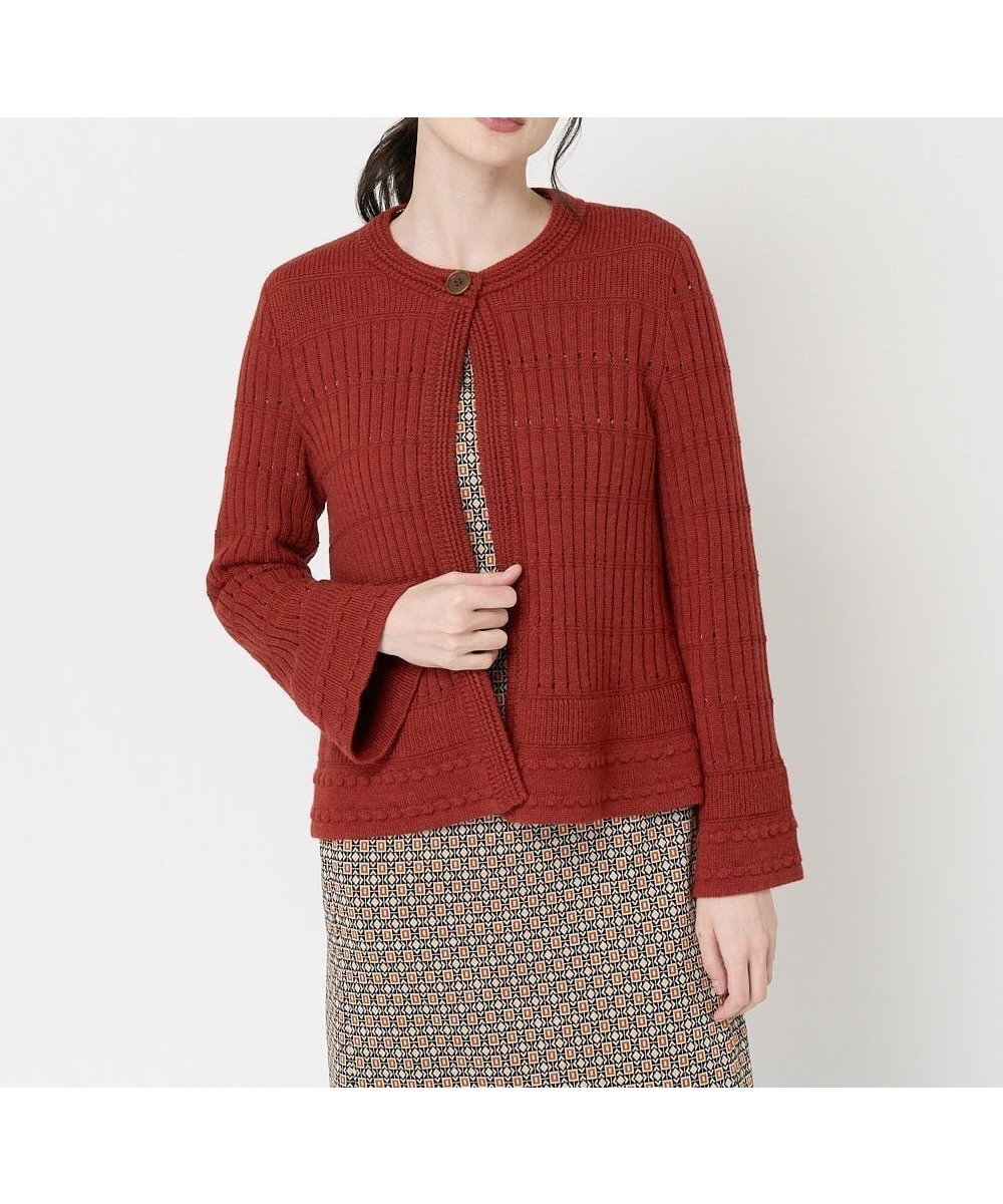 【クリスチャン オジャール/CHRISTIAN AUJARD】のAラインニットジャケット 人気、トレンドファッション・服の通販 founy(ファニー) 　ファッション　Fashion　レディースファッション　Ladies' Fashion Online　アウター　Coat Outerwear　ジャケット　Jackets　アクリル　Acrylic　インナー　Inner　ジャケット　Jacket　ベビー　Baby　おすすめ　Recommend　エレガント 上品　Elegant　 other-1|ID: prp329100004588260 ipo3291000000032545381