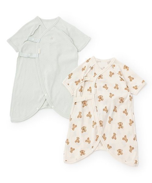 【その他のブランド/Other】の【弱酸性】コンビ肌着 インテリア・キッズ・メンズ・レディースファッション・服の通販 founy(ファニー) 　ファッション　Fashion　キッズファッション　Fashion for Kids　コンビ　Combo, Combination Style　ポケット　Pocket, Pocket Detail　ライト グリーン|ID: prp329100004588279 ipo3291000000032754100