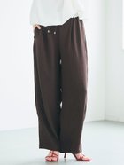 【コカ/COCA】の【吸水速乾】シボサテンライクイージーパンツ 人気、トレンドファッション・服の通販 founy(ファニー) ファッション Fashion レディースファッション Fashion for Women パンツ Pants & Trousers 吸水 Absorbent, Quick-Dry ストレート Straight, Straight Cut タンク Tank Top, Sleeveless Top ポケット Pocket, Pocket Detail 無地 Plain, Solid Color 楽ちん Easy Fit, Comfortable 夏 Summer エレガント 上品 Elegant 2025年 2025 2025春夏・S/S Spring/Summer 2025 SS25 thumbnail Brown|ID: prp329100004588312 ipo3291000000033057927