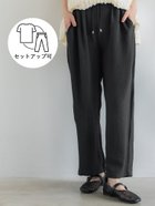 【コカ/COCA】の【吸水速乾】シボサテンライクイージーパンツ 人気、トレンドファッション・服の通販 founy(ファニー) ファッション Fashion レディースファッション Fashion for Women パンツ Pants & Trousers 吸水 Absorbent, Quick-Dry ストレート Straight, Straight Cut タンク Tank Top, Sleeveless Top ポケット Pocket, Pocket Detail 無地 Plain, Solid Color 楽ちん Easy Fit, Comfortable 夏 Summer エレガント 上品 Elegant 2025年 2025 2025春夏・S/S Spring/Summer 2025 SS25 thumbnail Black|ID: prp329100004588312 ipo3291000000033057928