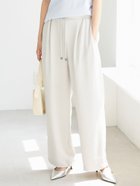 【コカ/COCA】の【吸水速乾】シボサテンライクイージーパンツ 人気、トレンドファッション・服の通販 founy(ファニー) ファッション Fashion レディースファッション Fashion for Women パンツ Pants & Trousers 吸水 Absorbent, Quick-Dry ストレート Straight, Straight Cut タンク Tank Top, Sleeveless Top ポケット Pocket, Pocket Detail 無地 Plain, Solid Color 楽ちん Easy Fit, Comfortable 夏 Summer エレガント 上品 Elegant 2025年 2025 2025春夏・S/S Spring/Summer 2025 SS25 thumbnail Ivory|ID: prp329100004588312 ipo3291000000033057930